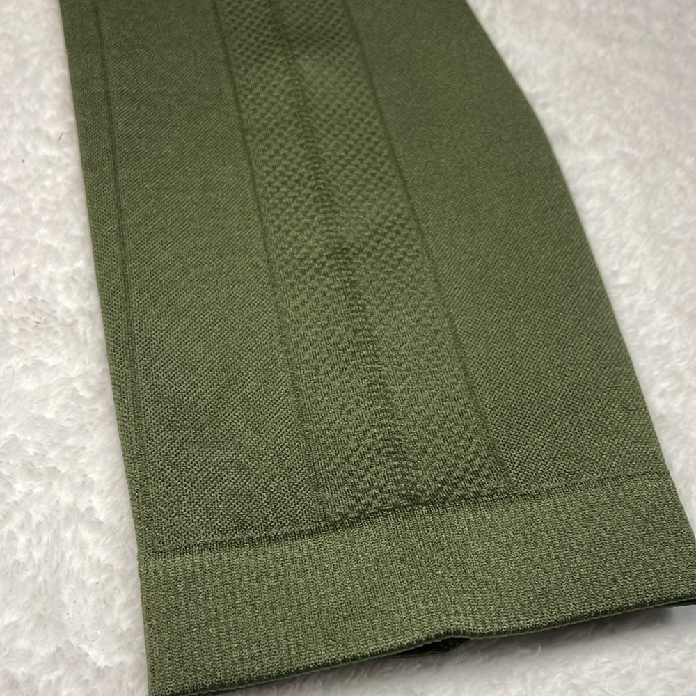 Homma Olive Green High-Waisted Leggings - Picture 9 of 10